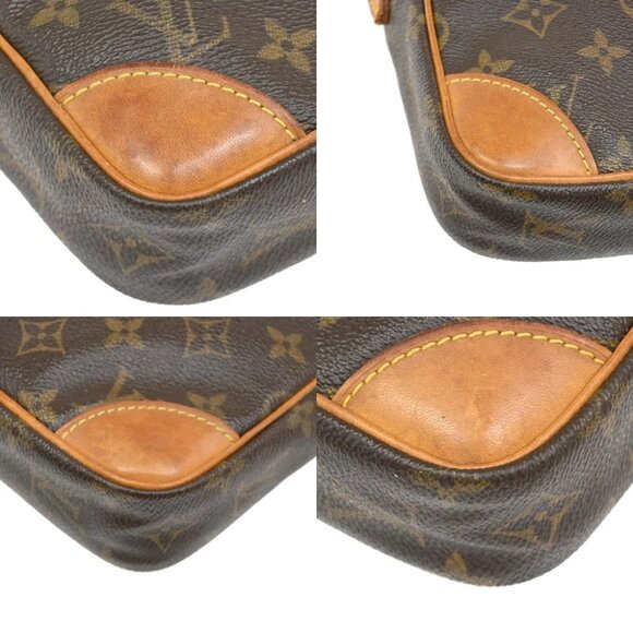 LOUIS VUITTON Danube Shoulder Bag Monogram Leather Brown France - Picture 15 of 16